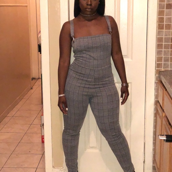 ✨Small Left✨Plaid jumpsuit - Picture 3 of 6